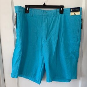 Weekenders Men's Aqua Flat Front Shorts